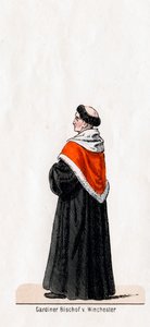 Stephen Gardiner, pukusuunnittelu Shakespearen näytelmään, Henry VIII, 1800-luku tekijältä Unbekannt