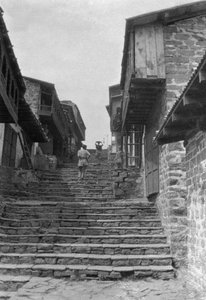 Kailanan basaariin johtavat portaat, Intia, 1917 tekijältä Unbekannt