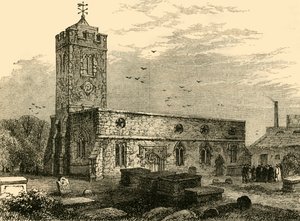 Stoke Newingtonin kirkko, 1750, n. 1876. tekijältä Unbekannt