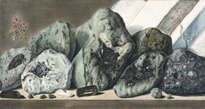 Kiviä ja kristalleja Vesuviukselta, n. 1770 tekijältä Unbekannt