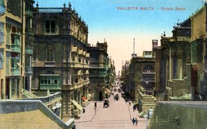 Strada Reale, Valletta Malta, 1900-luku tekijältä Unbekannt