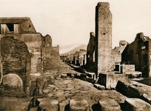Strada Stabiana, Pompei, Italia, 1900-luku tekijältä Unbekannt