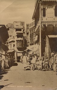 Street Scene, Lahore, . tekijältä Unbekannt