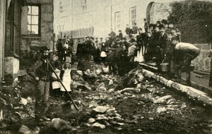 Street St. Ivesissä tulvan käynnin jälkeen, 1901. tekijältä Unbekannt