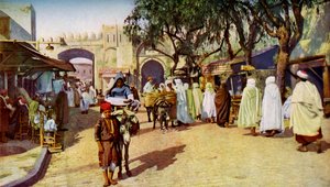 Katukuvaus, Kairouan, Tunisia, vuodelta 1924 tekijältä Unbekannt