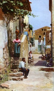 Katukuvaus, Taormina, Sisilia, Italia, vuodelta 1923 tekijältä Unbekannt