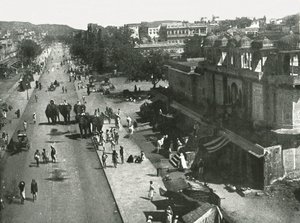 Katunäkymä Jaipurin kaupungissa Intiassa, 1895. tekijältä Unbekannt