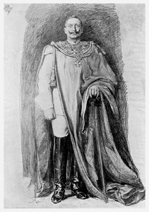 Tutkimus Saksan keisari Wilhelm II:n emalimuotokuvaa varten, 1901 tekijältä Unbekannt