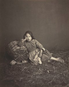 Tutkimus nuoresta talonpoikaistytöstä, n. 1860. tekijältä Unbekannt