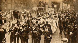 Sufragette-marttyyrit vapautettiin vankilasta, 1908, 1933. tekijältä Unbekannt