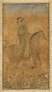 Sulttaani Abdullah Qutb Shah 1614-74 hevosen selässä, n. 1635. tekijältä Unbekannt