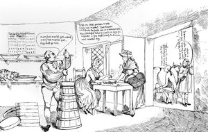 Kesähuvipuisto Farmer G----sissa lähellä Windsoria, 1786 tekijältä Unbekannt