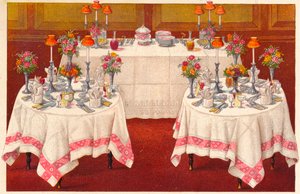 Pöydät ja buffet, c1907. tekijältä Unbekannt