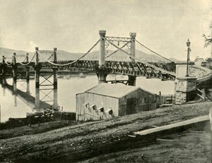 Riippusilta Fitzroyn yli, 1901. tekijältä Unbekannt