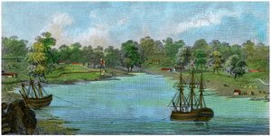 Sydney Cove, New South Wales, Australia, 20. elokuuta 1788 c1885 tekijältä Unbekannt