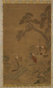 Kuvakudos: viisi viisasta puutarhassa mäntyjen alla, Ming-dynastiasta Qing-dynastiaan, 1368-1911. tekijältä Unbekannt
