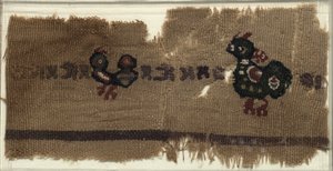 Tapetti lintuilla ja kreikkalaisilla kirjaimilla, 400-600s. tekijältä Unbekannt