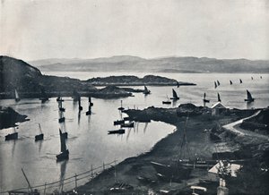 Tarbert - Kalastusveneet lähtevät ulos, 1895 tekijältä Unbekannt