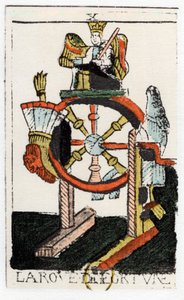Onnenpyörän Tarot-kortti, Noblet Tarot, 1600-luku. tekijältä Unbekannt