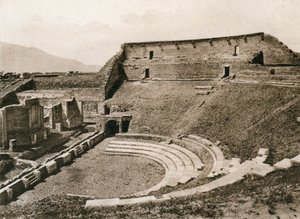 Traaginen teatteri, Pompei, Italia, 1900-luku tekijältä Unbekannt