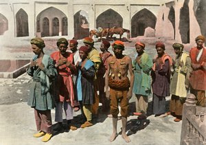 Teheran. Procession De Derviches Martyrs, Dervish-marttyyrien kulkue, 1900. tekijältä Unbekannt