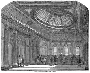 Telling room, National Bank of Scotland, Glasgow, c1860 tekijältä Unbekannt