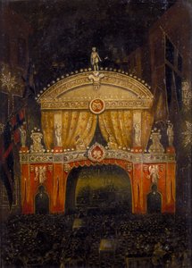 "Temple Bar valaistu Walesin prinssin häitä varten, 11. maaliskuuta 1863" tekijältä Unbekannt