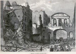 Temple Bar, Lontoo, 1877 tekijältä Unbekannt