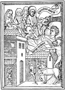 Temptation to Avarice, c1465 1964. tekijältä Unbekannt