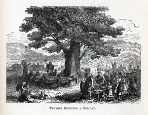 Teutonit nauttivat lomasta, 1882 tekijältä Unbekannt