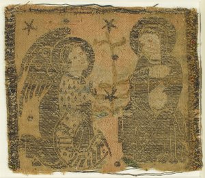 Tekstiili, jossa on ilmestys, italia, 1300-luku. tekijältä Unbekannt