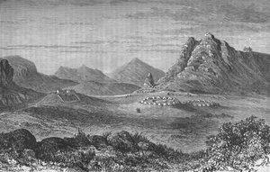 Thaba Bosigo, Basutojen linnoitus, vuodelta 1880 tekijältä Unbekannt