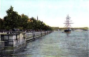 Thames Embankment, Lontoo, 1900-luku tekijältä Unbekannt