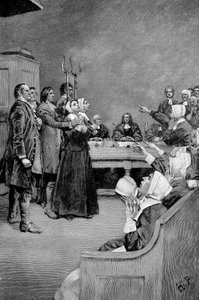 Noidan oikeudenkäynti, Amerikka, 1600-luku, 1882 tekijältä Unbekannt