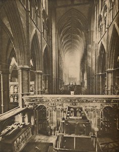 The Abbeys Grand Interior: Katse länteen tunnustajan kappelilta, n. 1935. tekijältä Unbekannt