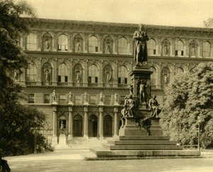 Kuvataideakatemia ja Schillerin muistomerkki, Wien, Itävalta, n. 1935. tekijältä Unbekannt