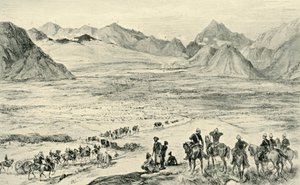 The Action on the Heights Above Charasia, 6. lokakuuta 1879, 1901. tekijältä Unbekannt