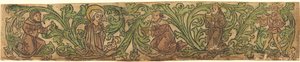 The Adoration of the Magi Set in a Border, n. 1480. tekijältä Unbekannt