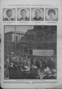 The Agonizing Wait for the List of the Lost Southamptonissa, 20. huhtikuuta 1912. tekijältä Unbekannt