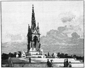 Albert Memorial, Kensington, Lontoo, 1900 tekijältä Unbekannt