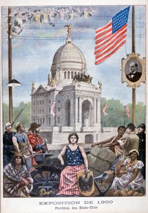 Amerikkalainen paviljonki yleismaailmallisessa näyttelyssä 1900, Pariisi, 1900 tekijältä Unbekannt