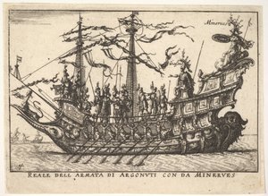 Argonautit, joita johti Minerva Reale dell army di Argonuti da Minervesin kanssa, ser..., 1664. tekijältä Unbekannt