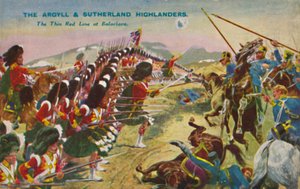 Argyll & Sutherland Highlanders. Ohut punainen viiva Balaclavassa, 1854, 1939 tekijältä Unbekannt