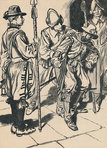 Guy Fawkesin pidätys, vuodelta 1907. tekijältä Unbekannt