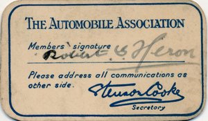 Autoliitto: Jäsenkortti, 1936 tekijältä Unbekannt