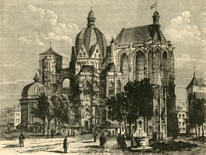 Aachenin basilika eli Aix-La-Chapelle, 1890. tekijältä Unbekannt