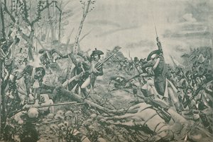 Jemmapesin taistelu, lähellä Monsia, Belgia, 6. marraskuuta 1792, 1896 tekijältä Unbekannt