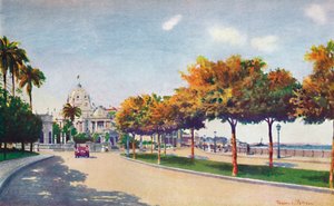 Kaunis Beira Mar Drive - lähestyy upeaa Monroen palatsia, 1914 tekijältä Unbekannt