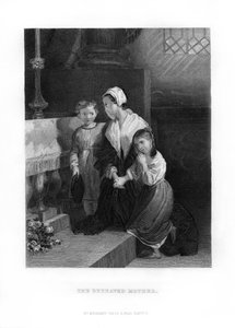 Surullinen äiti, 1872 tekijältä Unbekannt