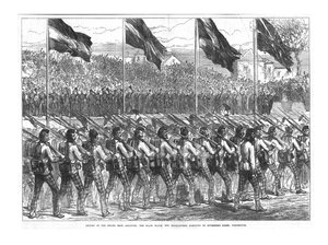 The Black Watch 42. Highlanders marssi Governors Greenille, Portsmouth, 1874. tekijältä Unbekannt